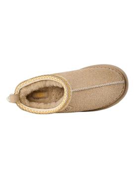 Tamancos UGG Tasman Biarritz bege para mulher.