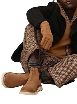 Botas UGG Chelsea castanho para homem.