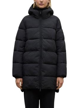 Casaco acolchoado Ecoalf Marangu preto para mulher