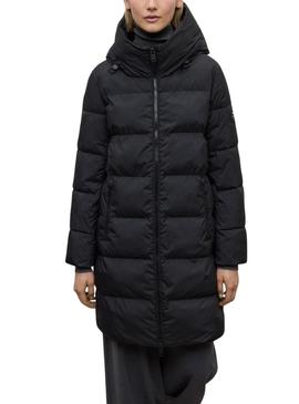 Casaco Ecoalf acolchoado Manlie preto para mulher