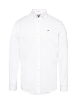 Camisa Tommy Jeans Oxford Branco Homem
