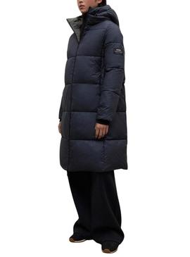 Casaco Ecoalf Reversible Baru verde e marinho para mulher