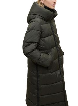 Casaco acolchoado Ecoalf Aranda verde para mulher.