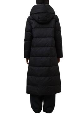 Casaco acolchoado Ecoalf Aranda preto para mulher.