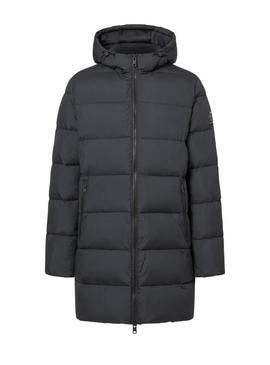 Casaco acolchoado Ecoalf Vintage cinza escuro para homem.