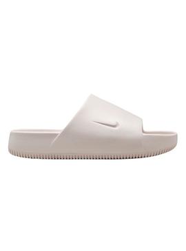 Chinelos Nike Calm bege para mulher.