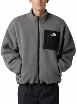 Jaqueta polar The North Face Yumiori reversível cinza para homem