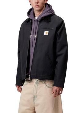 Jaqueta Carhartt Detroit preta para homem.