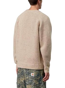 Camisola Carhartt Anglistic bege para homem
