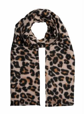 Cachecol Pieces Pcjorna estampado de leopardo para mulher.