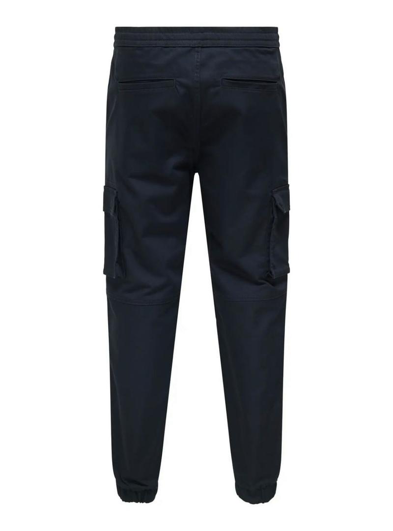 Calça Only and Sons Garda azul marinho para homem.