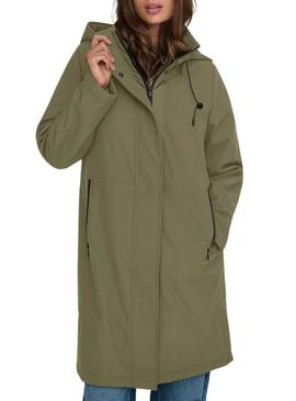 Parka Only Kara verde para mulher