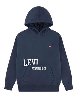 Moletom Levis Cutoff azul para criança