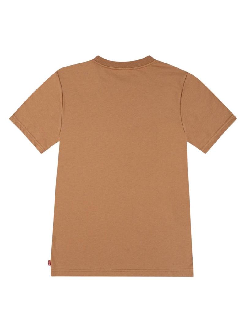 Camisa básica laranja da Levi's para menino.
