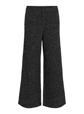 Calça Vila Vimirno bouclé preta para mulher.