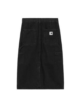 Saia Carhartt Double Knee preta para mulher