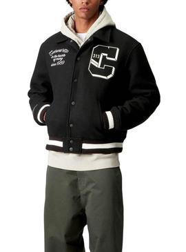 Jaqueta Carhartt World Class Varsity preta para homem.