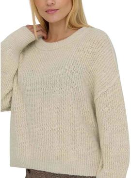 Camisola Only Mally bege para mulher.