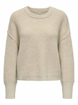 Camisola Only Mally bege para mulher.