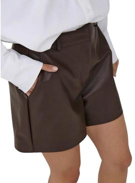 Shorts OnlyCora marrom para mulher