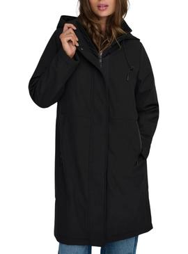 Casaco Parka Only Kara preto para mulher.