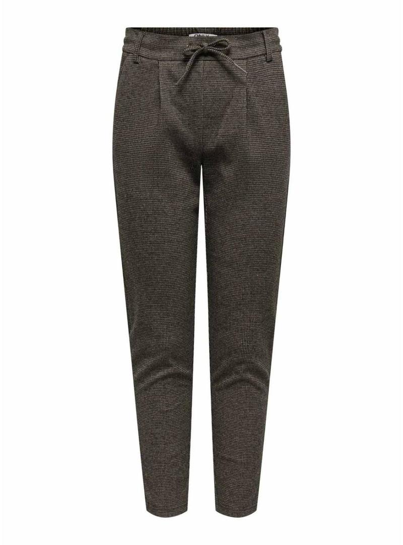 Calça Only Poptrash Gozi marrom para Mulher
