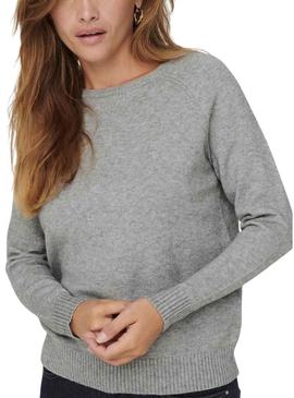 Camisola Only Lesly cinza para mulher