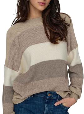 Camisola Only Latia cinza para mulher