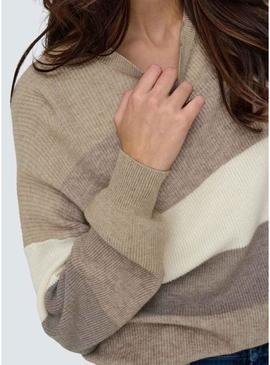 Camisola Only Latia cinza para mulher