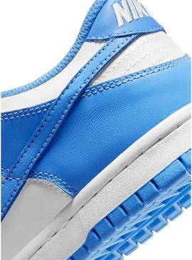 Sapatilhas Nike Dunk Low azul para menino e menina