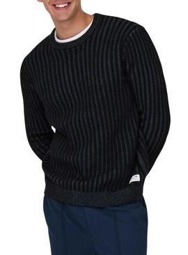 Camisola Only and Sons Brant azul para homem