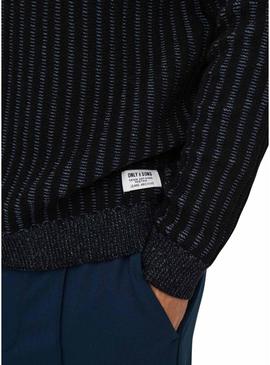 Camisola Only and Sons Brant azul para homem
