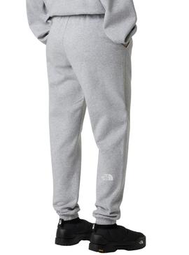 Calça de moletom cinza The North Face para mulher.
