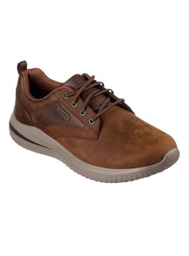 Sapatilhas Skechers Denton castanhas para homem