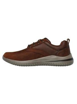 Sapatilhas Skechers Denton castanhas para homem