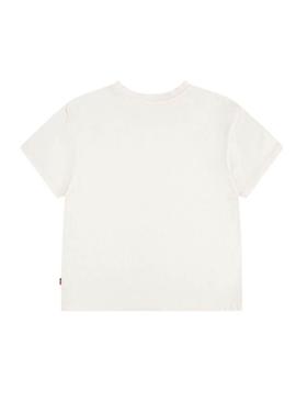 Camiseta Levis Western branca para menina