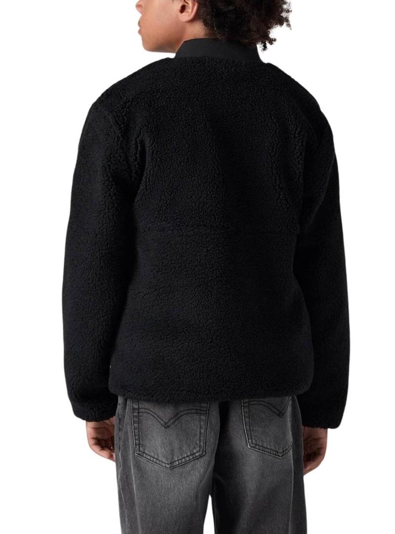 Jaqueta Levis Utility preta para menino.