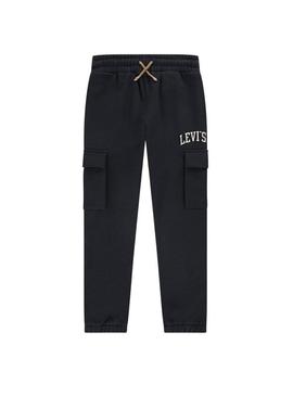 Jogger Levi's preto cargo para criança