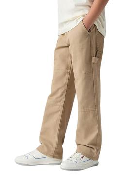 Calça Levis 555 Carpenter bege para criança