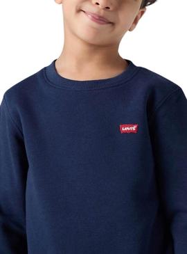Moletom Levi's Mini Logo azul para crianças