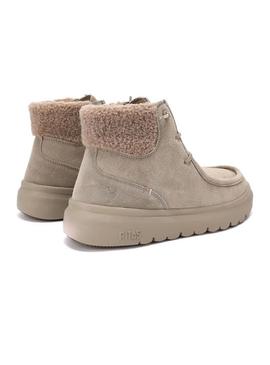 Botas Walkin Pitas Berna bege para mulheres