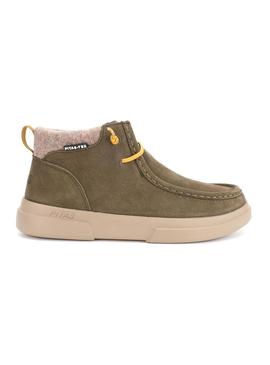 Botas Walkin Pitas Garda verde para mulher.