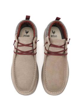 Botas Walkin Pitas Bob bege para homens