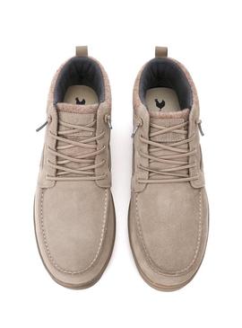 Botas Walkin Pitas Kent bege para homem