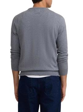 Camisola básica cinza Silbon para homem