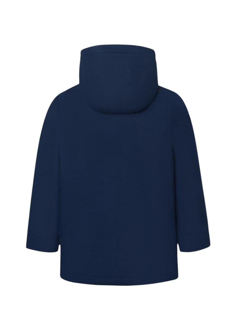 Casaco acolchoado azul da marca Silbon para criança.