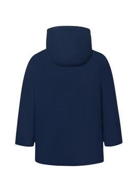 Casaco acolchoado azul da marca Silbon para criança.