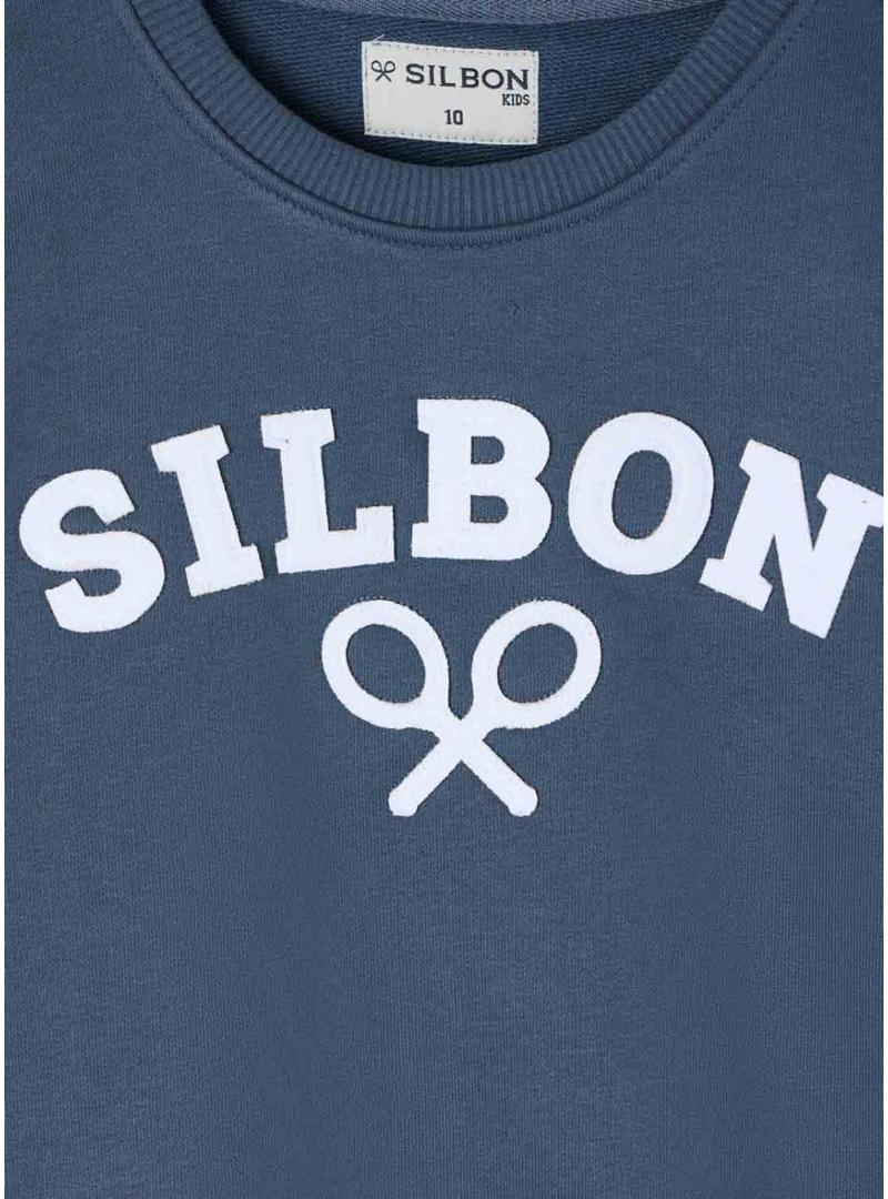 Moletom Silbon Raqueta azul para menino