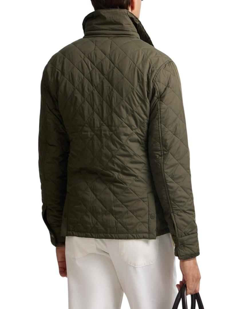 Jaqueta Silbon Field clássica verde para homem.