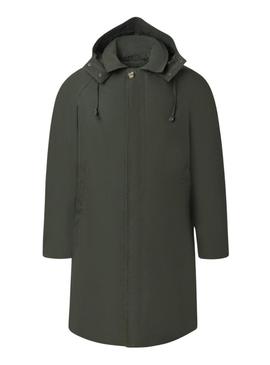 Trench coat verde Silbon para homem